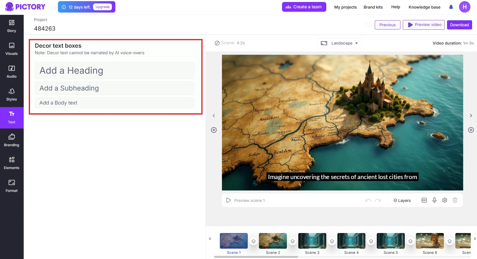图片的文本选择页面。